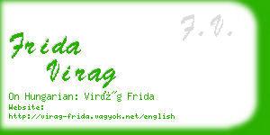 frida virag business card